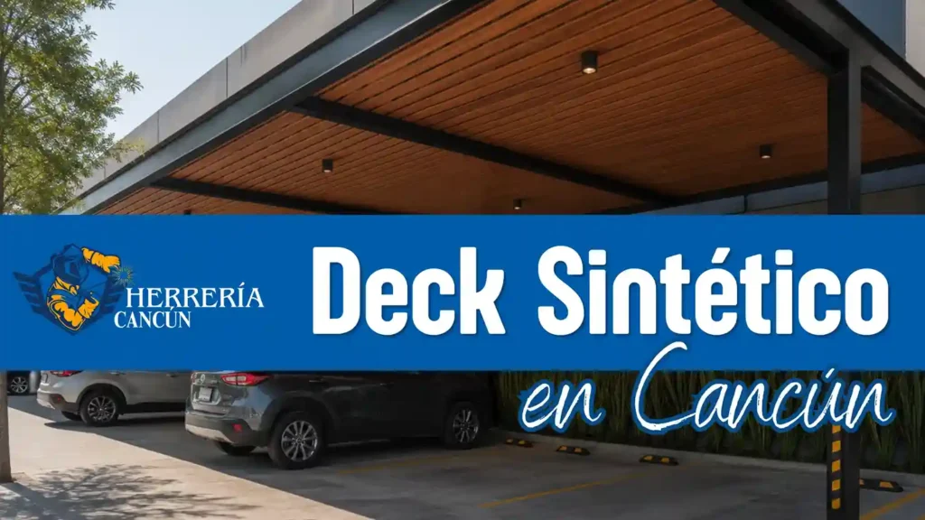 Instalación de techumbre con deck en Cancún (1)