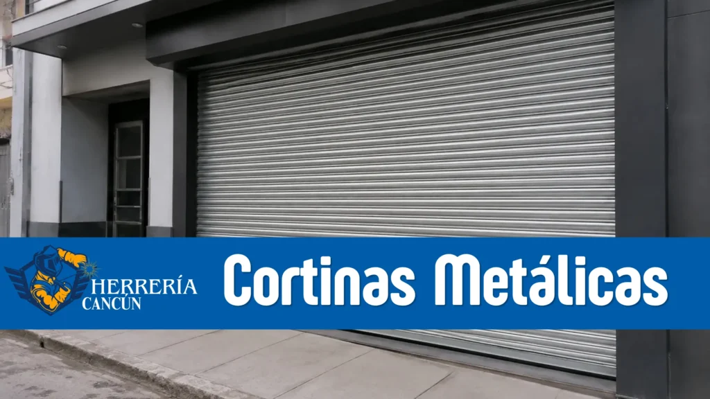 Instalación de cortinas metálicas antirobo en Cancún