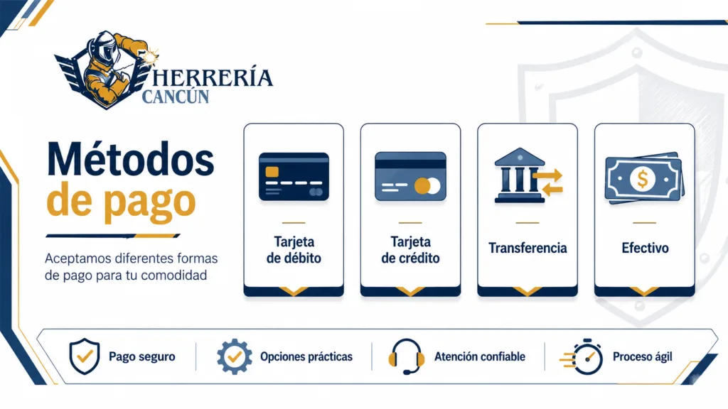 Precio de un portón de herrería en Cancún
